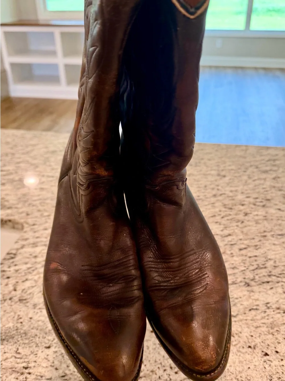 Vintage 80s Red Wing Pecos Boots 9801 Western Mens 11.5 D Leather Rare